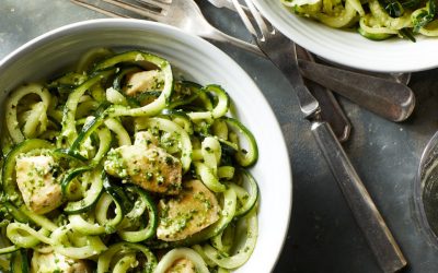 Chicken and Pesto Zoodles