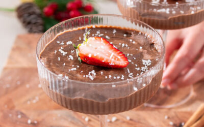High protein chocolate mousse