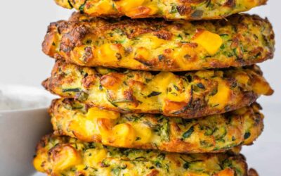 Sweet corn and zucchini fritters