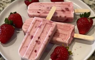 High protein Berry Ice Blocks